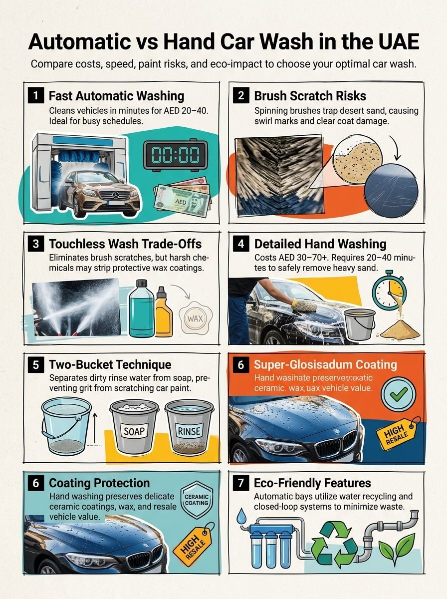 Automatic vs Hand Car Wash in the UAE: Which Is Better? Automatic vs Hand Car Wash in the UAE: Which Is Better?