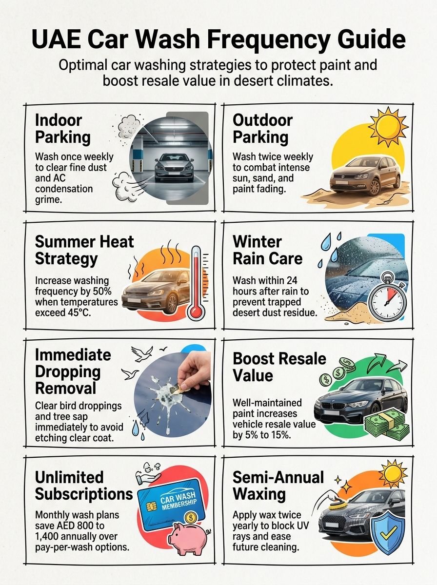 How Often Should You Wash Your Car in the UAE? How Often Should You Wash Your Car in the UAE?